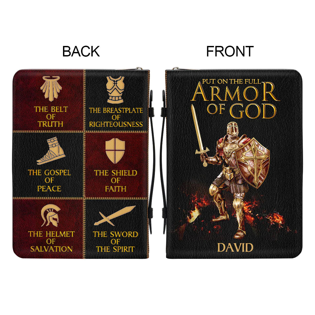 Christianart Bible Cover, Put On The Full Armor Of God, Personalized Gifts, Gifts For Women, Gifts For Men, Christmas Gift. - Christian Art Bag
