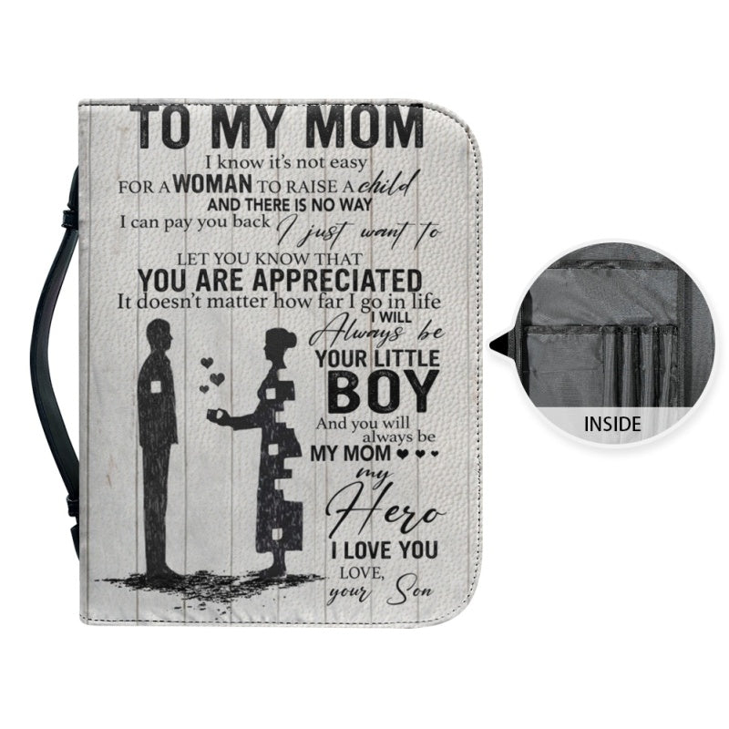 Christianartbag Bible Cover, To My Mom Bible Cover, Personalized Bible Cover, Mom Bible Cover, Mother Days Gifts, CAB04201223. - Christian Art Bag