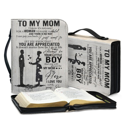 Christianartbag Bible Cover, To My Mom Bible Cover, Personalized Bible Cover, Mom Bible Cover, Mother Days Gifts, CAB04201223. - Christian Art Bag