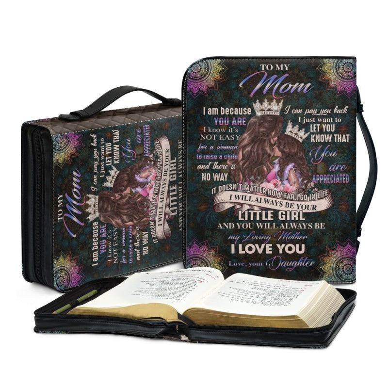 Christianartbag Bible Cover, To My Mom I Love You Mandala Bible Cover, Personalized Bible Cover, Mom Bible Cover, Mother Days Gifts, CAB06201223. - Christian Art Bag