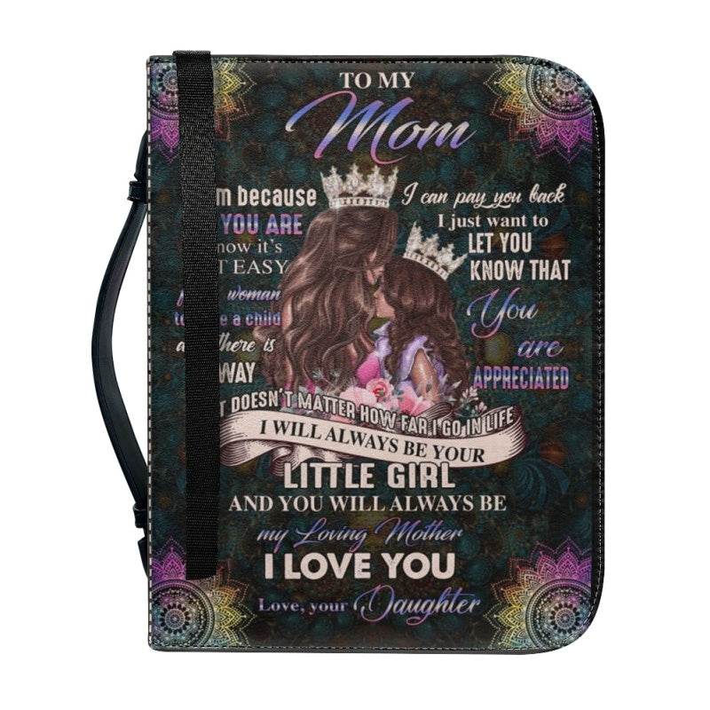 Christianartbag Bible Cover, To My Mom I Love You Mandala Bible Cover, Personalized Bible Cover, Mom Bible Cover, Mother Days Gifts, CAB06201223. - Christian Art Bag