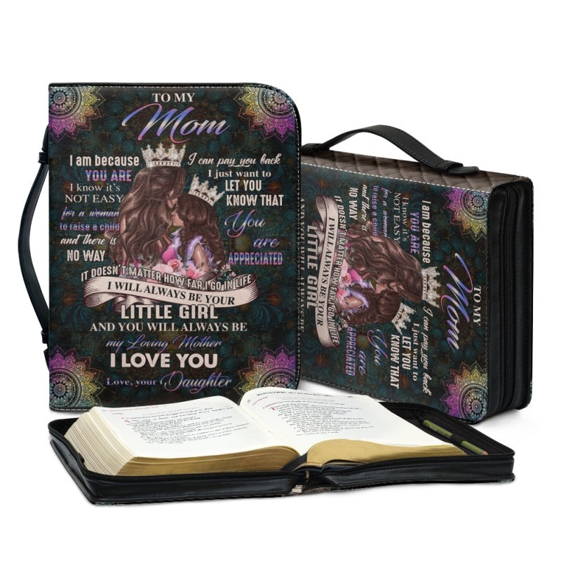 Christianartbag Bible Cover, To My Mom I Love You Mandala Bible Cover, Personalized Bible Cover, Mom Bible Cover, Mother Days Gifts, CAB06201223. - Christian Art Bag