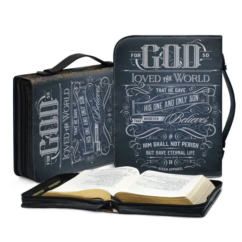 CHRISTIANARTBAG Bible Covers - For God So Loved The World Bible-Cover - CABBBCV06080524.