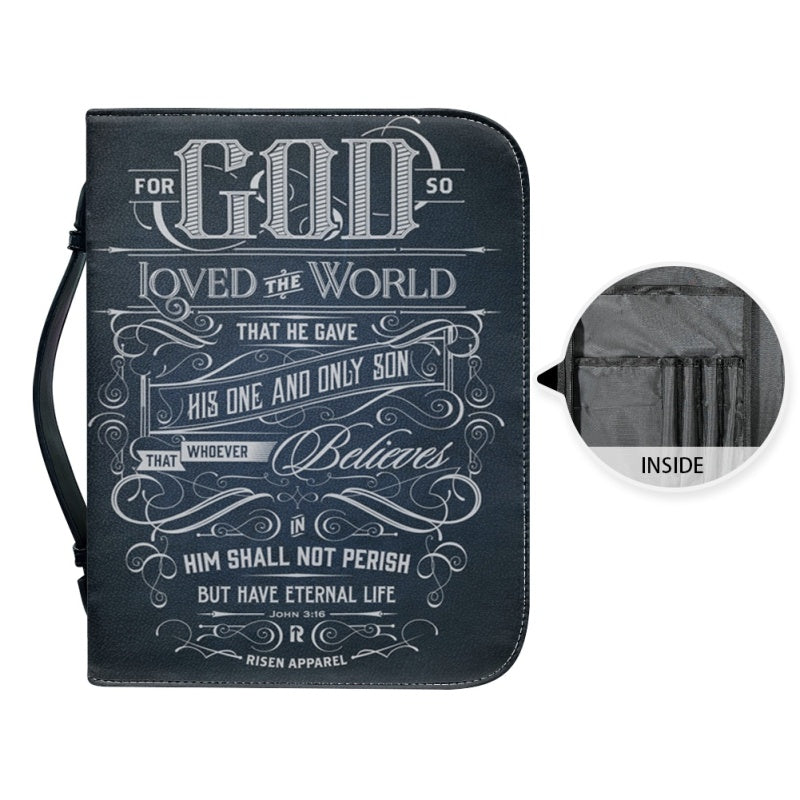 CHRISTIANARTBAG Bible Covers - For God So Loved The World Bible-Cover - CABBBCV06080524.