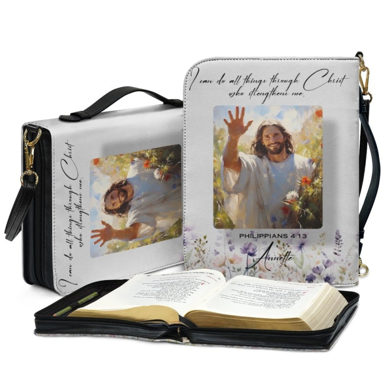 CHRISTIANARTBAG Bible Cover – Scripture Guide Design with Customizable Bible Verses | Spiritual Comfort and Guidance for Life's Challenges - CAB01081024