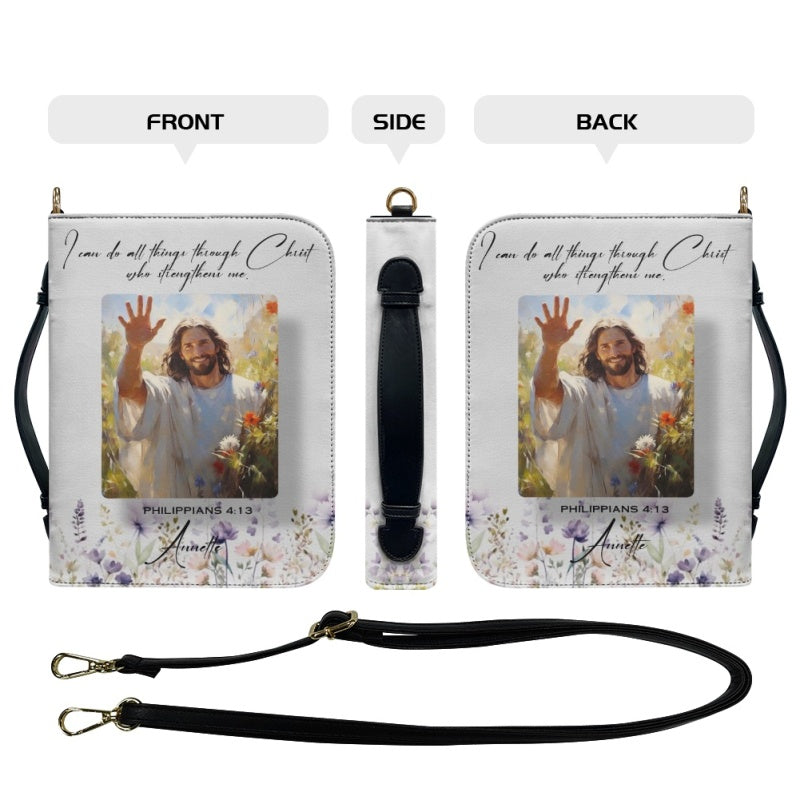 CHRISTIANARTBAG Bible Cover – Scripture Guide Design with Customizable Bible Verses | Spiritual Comfort and Guidance for Life's Challenges - CAB01081024