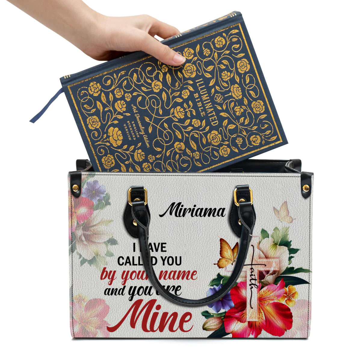 Christianart Handbag, I Have Called You By Your Name Isaiah 43:1, Personalized Gifts, Gifts for Women. - Christian Art Bag