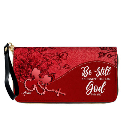 Personalized Christian Long Wallet for Women | Engraved Bible Verse & Name Wristlet Purse – CHRISTIANARTBAG