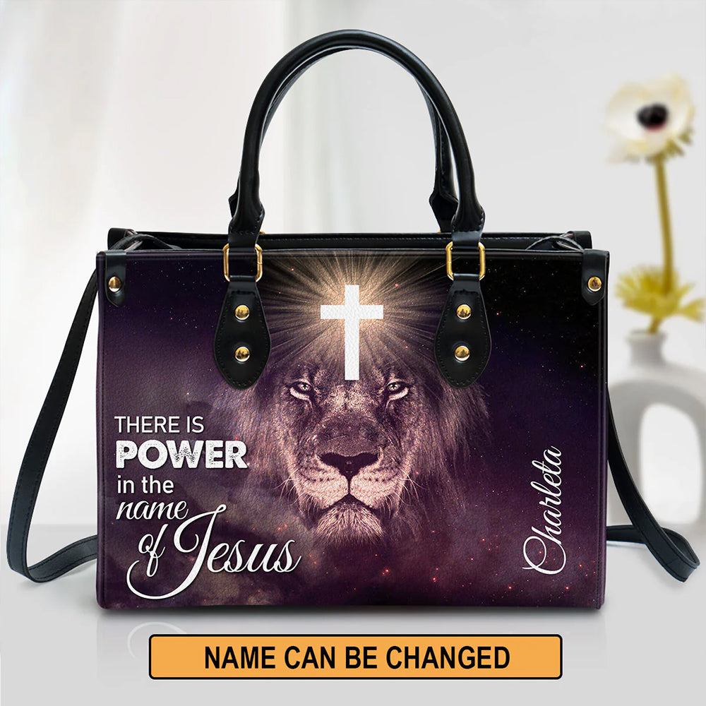 HPSP Checkbook Cover, PU Card Bag, There Is Power In The Name Of Jesus, Special Personalized - Christian Art Bag