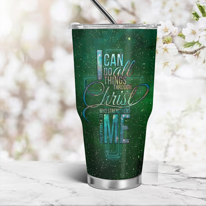 Christianartbag Drinkware, I Can Do All Things Through Christ Philippians 4:13 Personalized Tumbler, Personalized Mug, Tumbler, Christmas Gift, CAB01270823 - Christian Art Bag