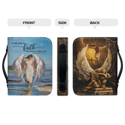 CHRISTIANARTBAG Bible Covers - I Will Walk By Faith 2 Corinthians 5 7-Bible-Cover - CABBBCV01290424.