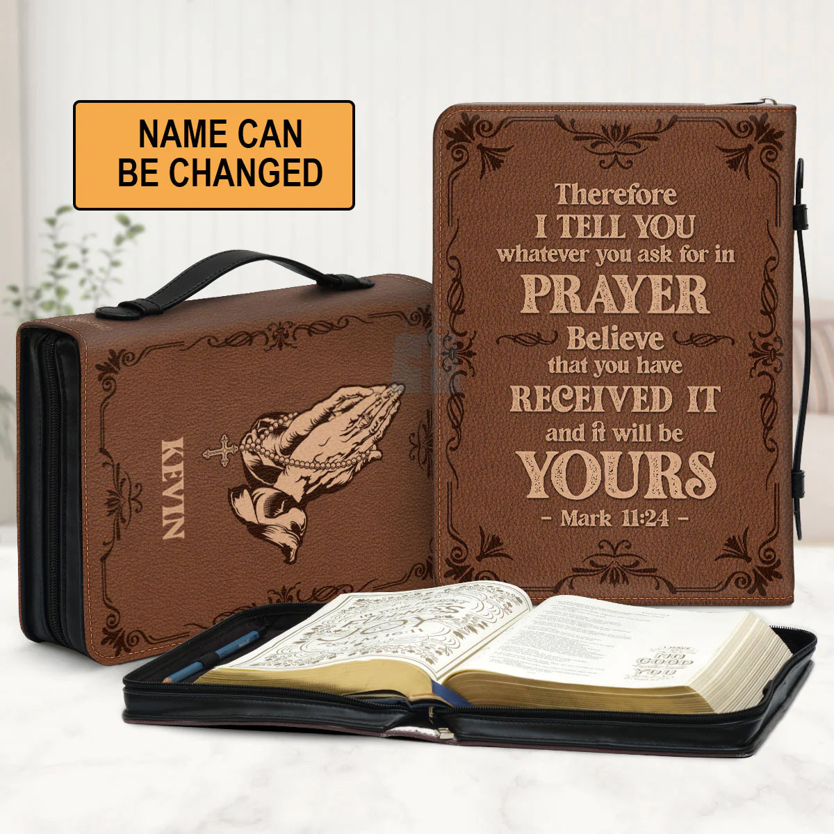 Christianart Bible Cover, Believe That You Have Received It, Gifts For Women, Gifts For Men, Christmas Gift. - Christian Art Bag