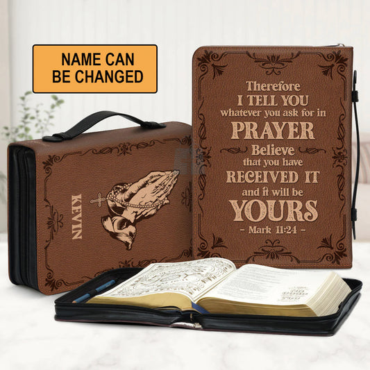 Christianart Bible Cover, Believe That You Have Received It, Gifts For Women, Gifts For Men, Christmas Gift. - Christian Art Bag