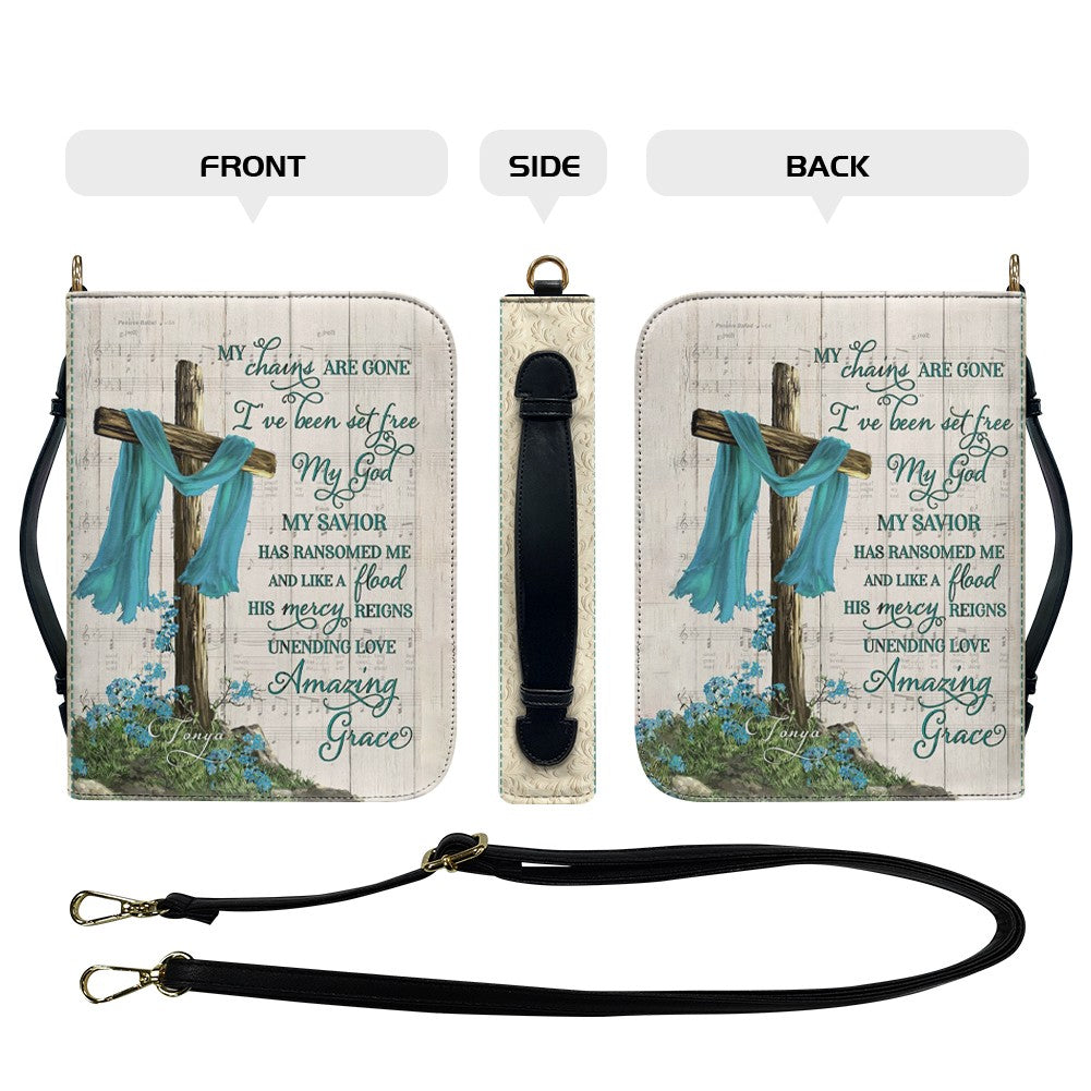 Christianart Bible Cover - Amazing Grace – Carry Your Faith in Style - Personalized Bible Cover - CABBBCV02123024