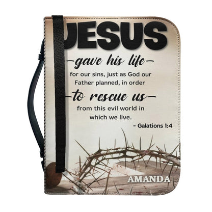 CHRISTIANARTBAG - Personalized Bible Covers - Custom Name Bible Cover - CABBBCV03240424.