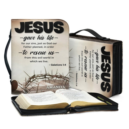 CHRISTIANARTBAG - Personalized Bible Covers - Custom Name Bible Cover - CABBBCV03240424.