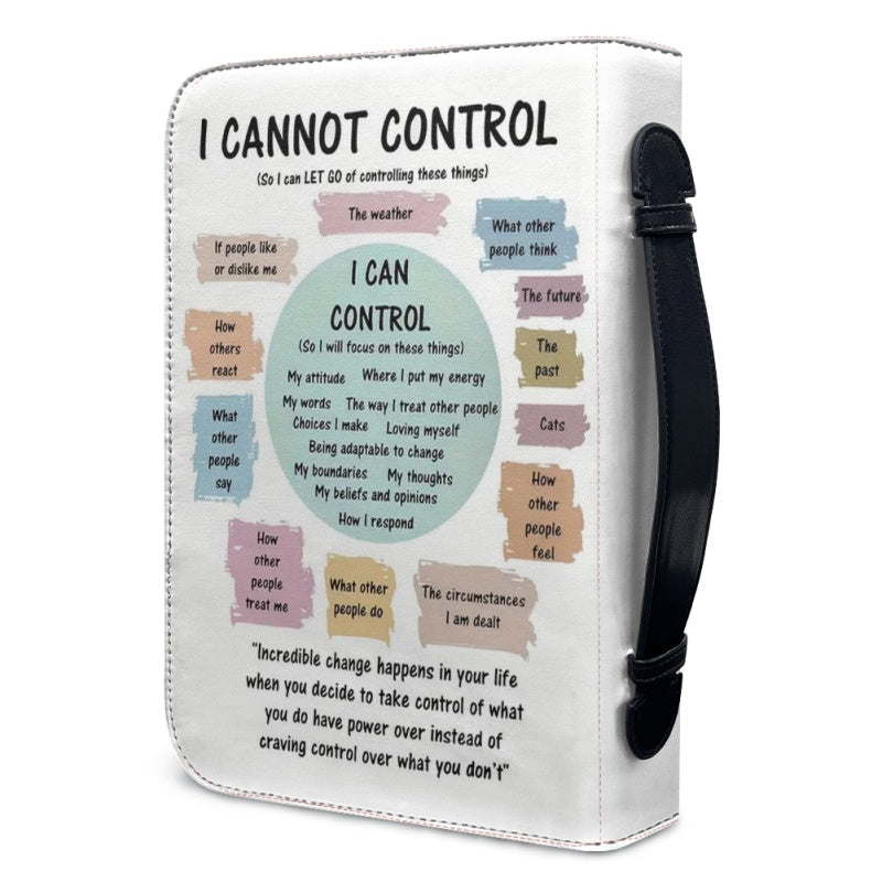 CHRISTIANARTBAG Bible Cover - I Cannot Control - Personalized Bible Cover, CABBBCV08120824.