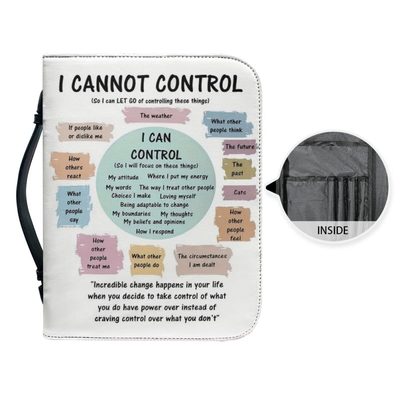 CHRISTIANARTBAG Bible Cover - I Cannot Control - Personalized Bible Cover, CABBBCV08120824.