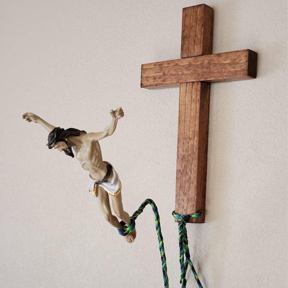 Christianart Decor, The Original BunJesus, Bungee Jumping Jesus - Christian Art Bag