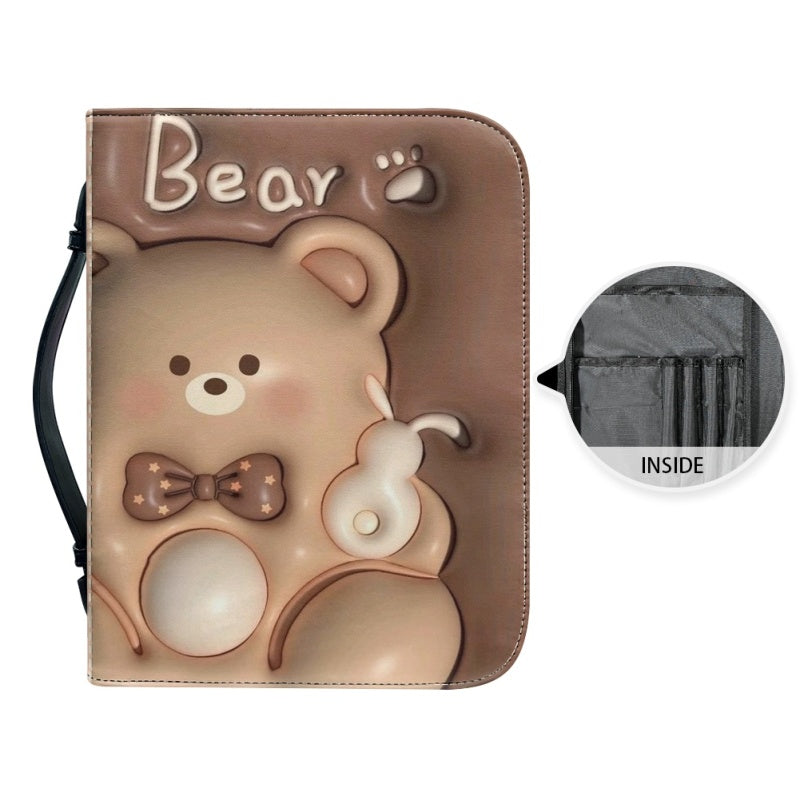 CHRISTIANARTBAG Bible Covers - Cute 3D Bear Bible Cover - CABBBCV01080624