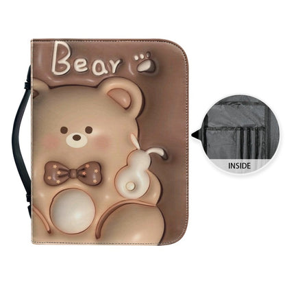 CHRISTIANARTBAG Bible Covers - Cute 3D Bear Bible Cover - CABBBCV01080624