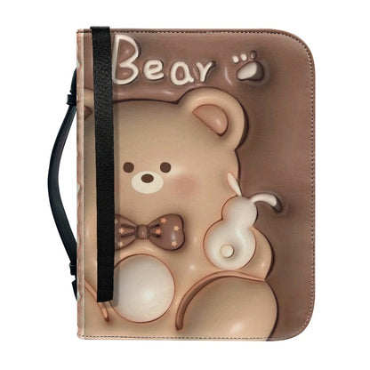 CHRISTIANARTBAG Bible Covers - Cute 3D Bear Bible Cover - CABBBCV01080624