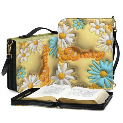 CHRISTIANARTBAG Bible Covers - 3D Flower Daisy Bible Cover - CABBBCV02080624