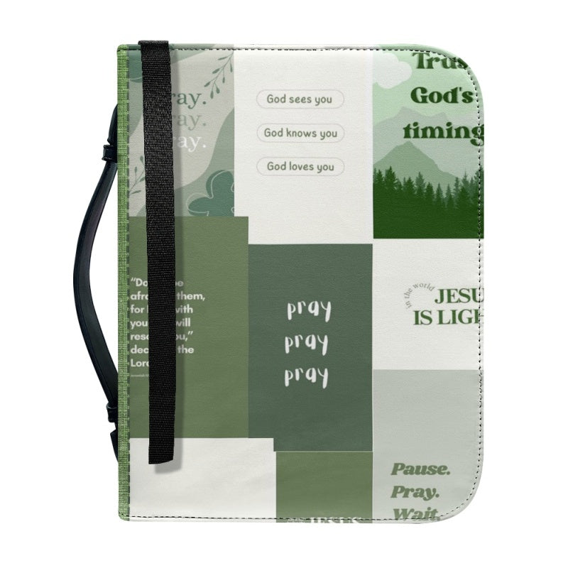 CHRISTIANARTBAG Bible Covers - Green Pray Bible Cover - CABBBCV03080624