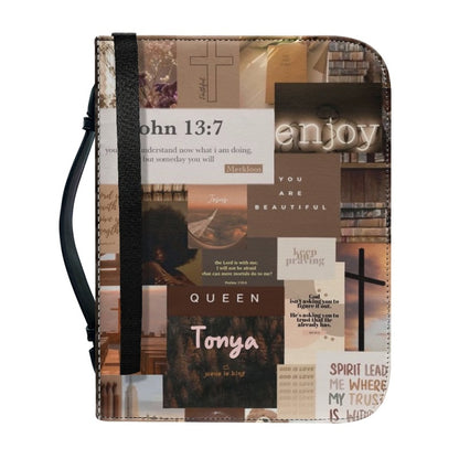 Christianartbag Bible Cover, Daily Bible Cover, Personalized Bible Cover, Flower Bible Cover, Christian Gifts, CAB06101123. - Christian Art Bag