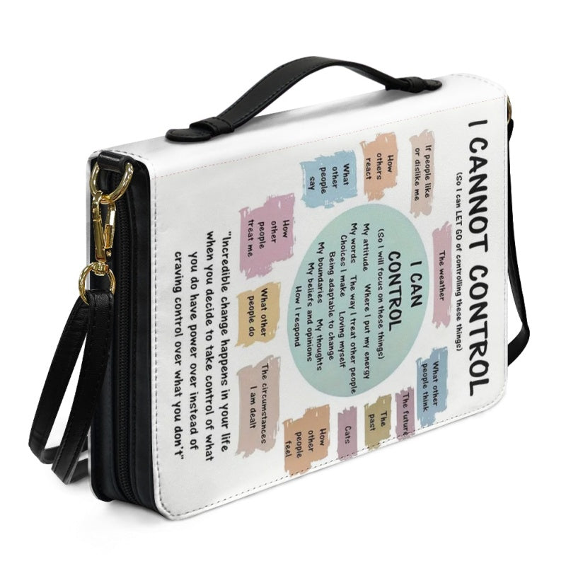 CHRISTIANARTBAG Bible Cover - I Cannot Control - Personalized Bible Cover, CABBBCV08120824.