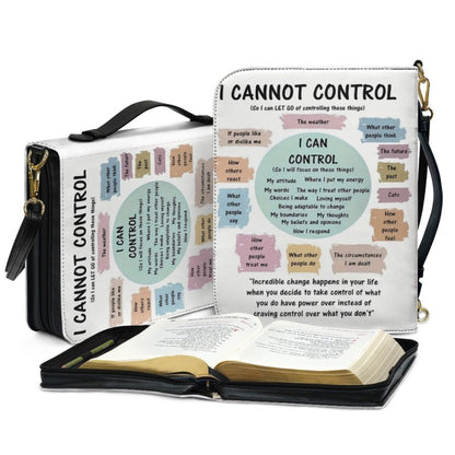 CHRISTIANARTBAG Bible Cover - I Cannot Control - Personalized Bible Cover, CABBBCV08120824.