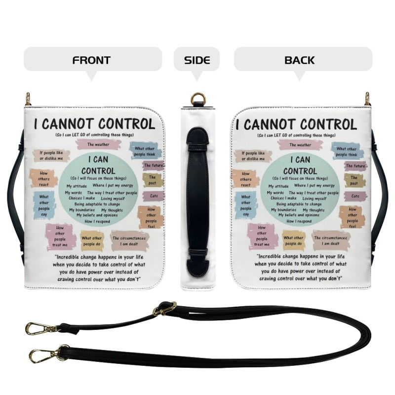 CHRISTIANARTBAG Bible Cover - I Cannot Control - Personalized Bible Cover, CABBBCV08120824.