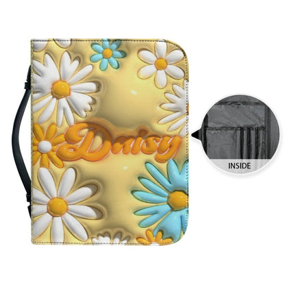 CHRISTIANARTBAG Bible Covers - 3D Flower Daisy Bible Cover - CABBBCV02080624