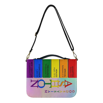 CHRISTIANARTBAG Bible Cover Rainbow - Uncover the sacred meaning of your name - Personalized Bible Cover, CABBBCV03131124.