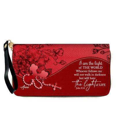 Personalized Christian Long Wallet for Women | Engraved Bible Verse & Name Wristlet Purse – CHRISTIANARTBAG