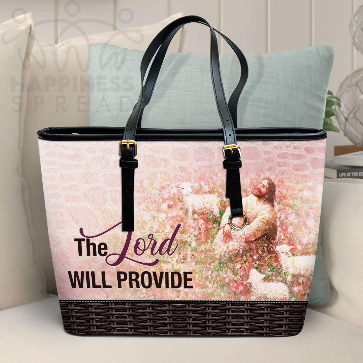 Christianart Handbag, Personalized Hand Bag, The Lord Will Provide, Personalized Gifts, Gifts for Women. - Christian Art Bag