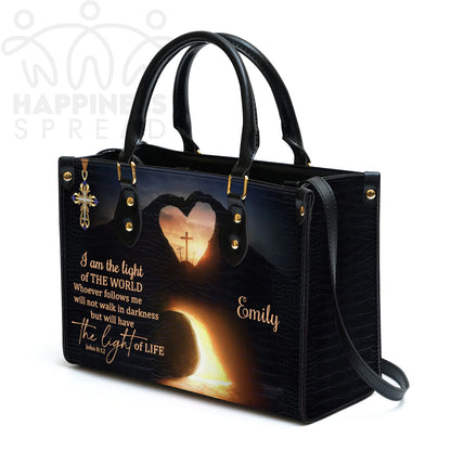 Christianart Handbag, Personalized Hand Bag, I Am The Light Of The World, Personalized Gifts, Gifts for Women. - Christian Art Bag