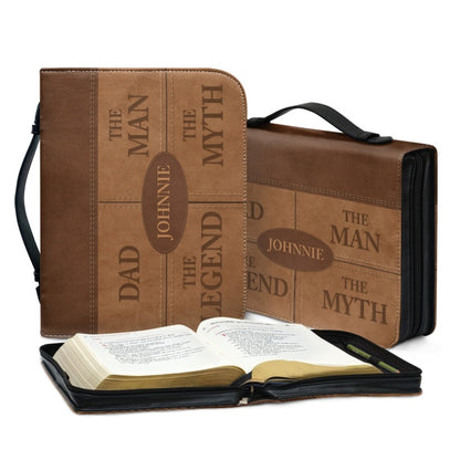 Personalized Bible Cover - Custom Dad Bible Cover: Personalized Tribute to The Legend - Customizable Christian Gift by CHRISTIANARTBAG - CAB06160524.