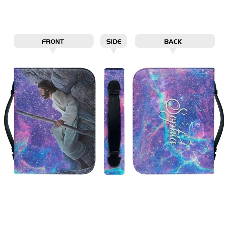 Christianartbag Bible Cover, God Reclines Amidst The Galaxies Bible Cover, Personalized Bible Cover, Galaxies Bible Cover, Christian Gifts, CAB01120124. - Christian Art Bag