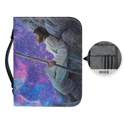 Christianartbag Bible Cover, God Reclines Amidst The Galaxies Bible Cover, Personalized Bible Cover, Galaxies Bible Cover, Christian Gifts, CAB01120124. - Christian Art Bag