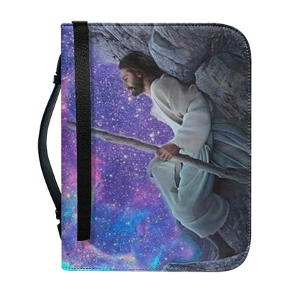 Christianartbag Bible Cover, God Reclines Amidst The Galaxies Bible Cover, Personalized Bible Cover, Galaxies Bible Cover, Christian Gifts, CAB01120124. - Christian Art Bag