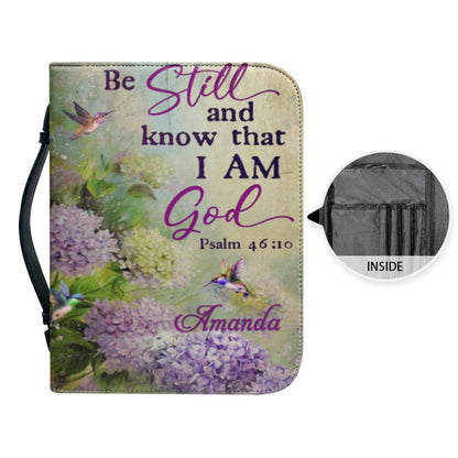 CHRISTIANARTBAG Bible Covers - Be Still And Know That I Am GOD Psalm 46 10 - CABBBCV01280424.