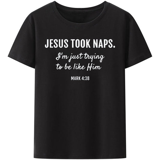 Christianartbag Funny T-Shirt, Jesus Took Naps, Christian humor, Funny religious shirts, Unisex T-shirt. - Christian Art Bag