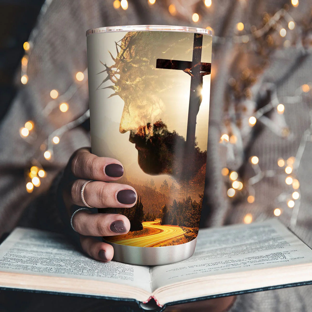 Christianartbag Drinkware, God Blessed The Broken Road That Led Me Straight To You, Personalized Mug, Tumbler, Christmas Gift. - Christian Art Bag