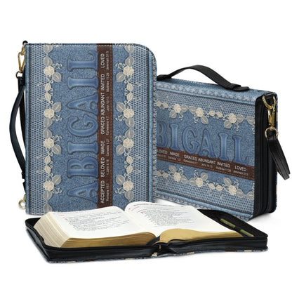 CHRISTIANARTBAG Bible Cover - Uncover the sacred meaning of your name - Custom Name, Verse, Design - Personalized Bible Cover, CABBBCV01261024.