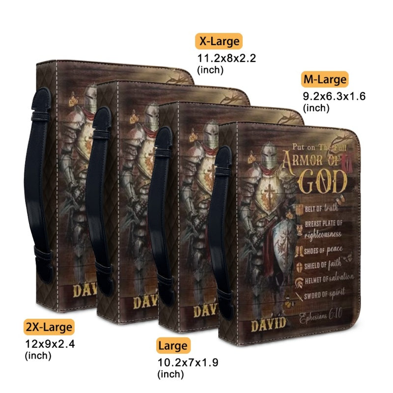 Christianartbag Bible Cover, Armor Of God Bible Cover, Personalized Bible Cover, Warrior of God Bible Cover, Christian Gifts, CAB01100124. - Christian Art Bag