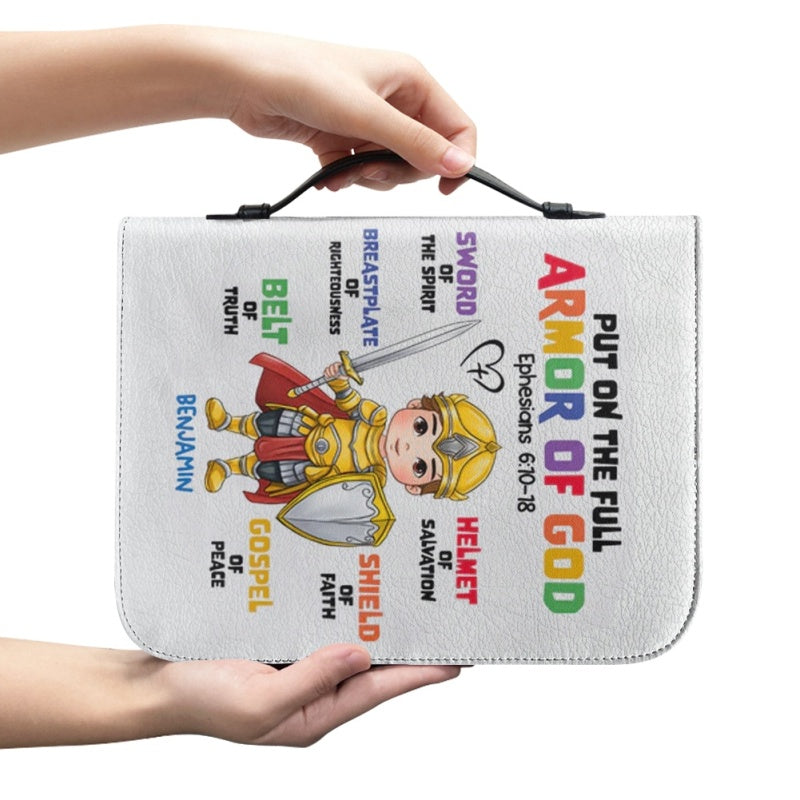 Christianartbag Bible Cover for Children, GOD Says I Am Bible Cover for Children, Cute Animal Bible Cover, Personalized Bible Cover, Bible Cover For Kids, Christian Gifts for Kids, CABCK01191023