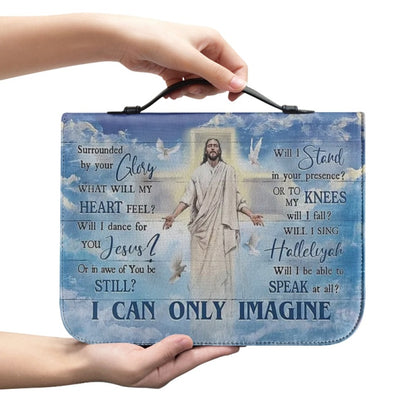 Christianartbag Bible Cover, I Can Only Imagine Bible Cover, Personalized Bible Cover, Christ Cross Dove Bible Cover, Christian Gifts, CAB02041123. - Christian Art Bag