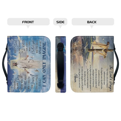 Christianartbag Bible Cover, I Can Only Imagine Bible Cover, Personalized Bible Cover, Christ Cross Dove Bible Cover, Christian Gifts, CAB02041123. - Christian Art Bag