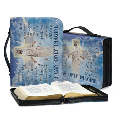 Christianartbag Bible Cover, I Can Only Imagine Bible Cover, Personalized Bible Cover, Christ Cross Dove Bible Cover, Christian Gifts, CAB02041123. - Christian Art Bag